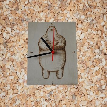 Personalisierte Holz Uhr 20 x 30 cm